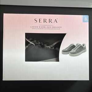 Serra Gray Ladies Warmlined Sneakers